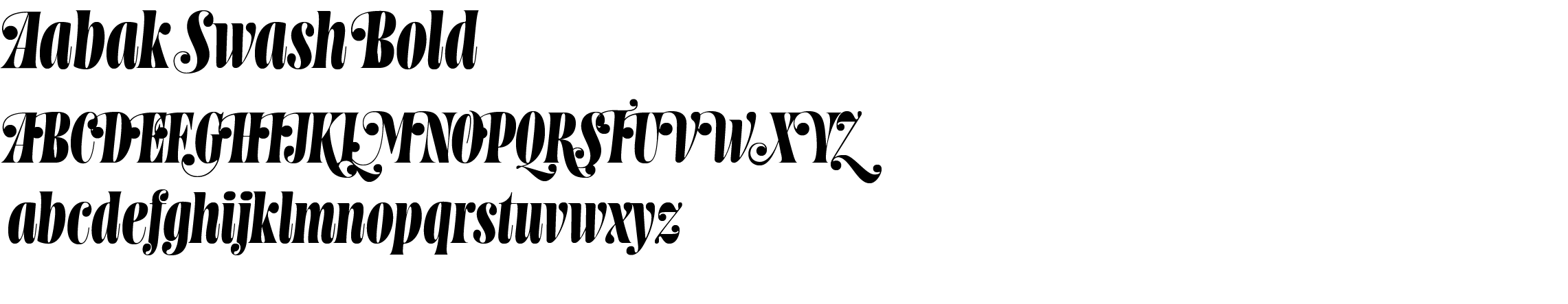 Expressive Ballet Title Typeface